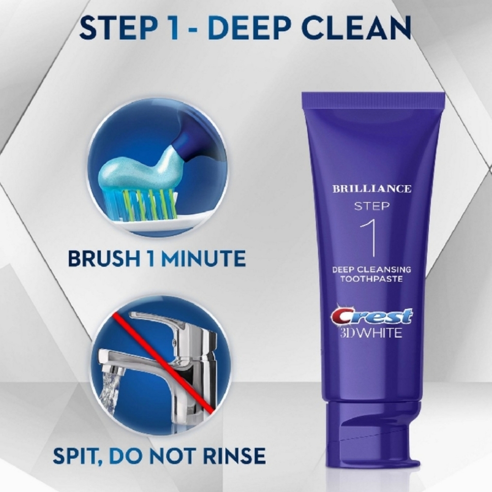 $8 When Bundled - Crest 3D White Brilliance 2-Step Whitening Treatment - Picture 5 of 8